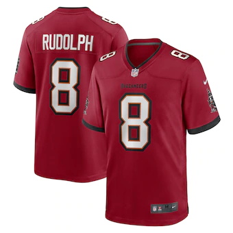 mens nike kyle rudolph red tampa bay buccaneers game player